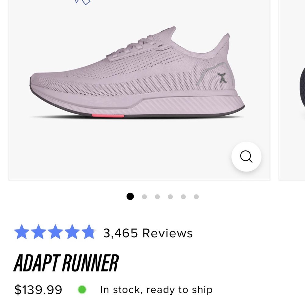 Flux footwear- Adapt runner in dove. Size 7.5